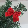 Decoraciones de Navidad Decoraciones Colgantes para Árbol de Navidad Moños Pequeños Rojo Dorado Plateado 12 Piezas Fabricante Mayorista
