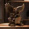 Adornos de águila gigante de gran espectáculo, decoraciones de escritorio para oficina, artesanías de resina, gabinete de TV para la entrada del hogar, sala de estar