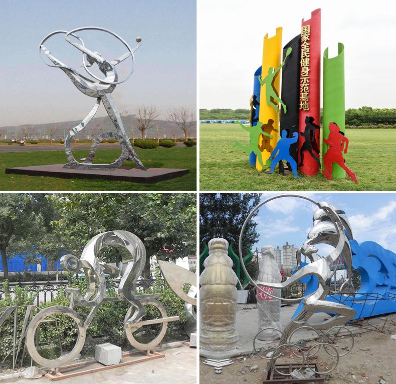 运动不锈钢雕塑 室外体育运动主题不锈钢雕塑摆件.jpg
