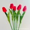 Flores Artificiales de Tulipa de PU con Tacto Realista, Ramo Hidratante Flores Decorativas, Flores Falsas para Decoración del Hogar, Adornos para Sala de Estar, Fabricante Transfronterizo