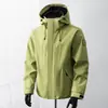 Chaqueta cortavientos de color claro y baja saturación para ciclismo juvenil, chaqueta casual ligera y versátil resistente al viento e impermeable para exteriores