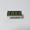 Tubo Digital LED de 4 Dígitos 0.4 Pulgadas 4 Dígitos Cátodo Común Luz Blanca Pantalla Digital Doble Fila 12 Pines 10 mm Alto Cubierta Pantalla