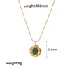 Colar Estilo Ins Celebridade da Internet Pedra Olho de Tigre Vintage Feminino Personalizado Pedra Natural Moda Luxo Leve Aço Inoxidável de Alta Qualidade