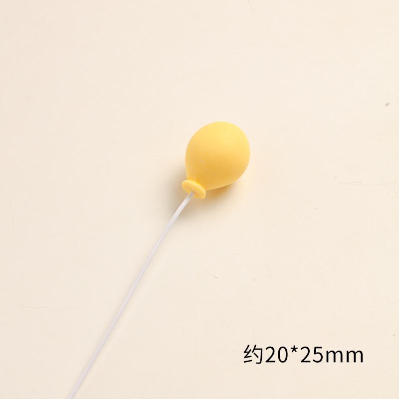 SKU-26-藕色 黄色椭圆气球一个