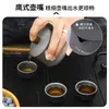 Fabricante de Chá Portátil para Viagem ao Ar Livre, Um Bule e Três Xícaras, Conjunto de Chá Ultra Leve em Liga de Alumínio, Conjunto de Xícaras de Chá, Equipamento para Preparo de Chá em Acampamento