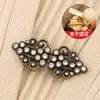 Broche Hebilla Metálico para Chal para Suéter Cardigan de Estilo Tradicional Chino para Mujer, Pin Fijo, Hebilla de Gancho sin Costura