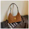Bolso de Hombro Doble con Cadena de Otoño para Mujer 2025 Nueva Moda Retro Simple Bolso de Hombro Único Bolso Cruzado para Viajes
