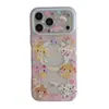 Funda Magnética para Teléfono Apple 18Promax con Diseño de Conejito de Postre de Dibujos Animados, Compatible con 16Pro Magnético, 15Pro, 17