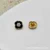 Botones florales cosidos a mano con incrustaciones de diamantes para camisas, cárdigans y blazers estilo Chanel, botones metálicos para decoración DIY y accesorios