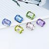 Dongzhou Crystal K9 de alta calidad con base puntiaguda, diamantes de cristal de anís estrellado largo plateados, joyas de diamantes, equipaje, accesorios decorativos de bricolaje al por mayor