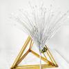 Venta directa de fábrica flor artificial flash arreglo de flor de hierba pavo accesorios hierba cebolla simulación decoración de boda