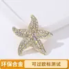 Broche Criativo Popular Transfronteiriço Estilo Oceano Liga de Alta Qualidade Diamante Estrela do Mar Caracol Pégaso Pino Unissex