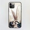 Funda para iPhone 15 con Alas de Ángel de Pluma para Niña