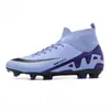 Nuevos Zapatos de Fútbol de Caña Alta Transfronterizos para Hombres y Mujeres AG Spike Competición Adolescentes, Estudiantes de Primaria y Secundaria Zapatos de Entrenamiento de Tacos Rotos para Niños