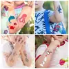 Calcomanías de Tatuaje para Niños Sirena Tatuaje de Coche Transfronterizo Lindo Mini Dibujo Animado Impermeable Set de Calcomanías de Tatuaje Temporal