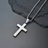 Collar Cruz Simple Europeo y Americano Hip-Hop para Hombres y Mujeres Dulce Fresco Moderno Accesorios de Cadena para Suéter de Gama Alta de Nicho