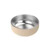 Ventas Directas de Fábrica Acero Inoxidable Silicona Vajilla Infantil Plato de Cena de Silicona Bol Tenedor Cuchara Babero Vajilla Set de Vajilla para Bebé