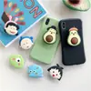 Desenho Animado Boneca Plana Filme Macio Acessórios para Celular Decoração com Adesivo Artesanal diy Suporte Dobrável Airbag Desenho Animado