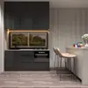Armários Customizados para Exportação Foshan Shunde com Painéis de Porta Moldados a Vácuo em PVC Branco em Estilo Minimalista Moderno. Armários de Comércio Exterior de Shunde