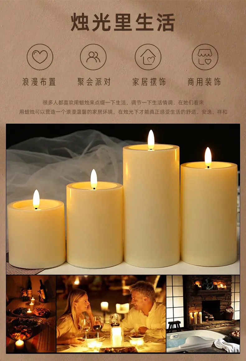 子弹头蜡烛灯