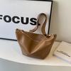 Bolso de Hombro Cruzado de Moda Verano Estilo Coreano Gran Capacidad Bolso Dumpling Nuevo para Mujer Combinable Bolso de Axila 2024 Negro