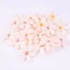 Flor de simulación flor de la suerte flor de seda multicapa flor artificial material para bricolaje Flor de seis pétalos ópera antigua Hanfu decoración de boda