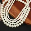 Elegante Collar de Perlas Transfronterizo Estilo Europeo y Americano Múltiples Tamaños Mismo Estilo que Blogueros de Ins Cadena de Clavícula de Alta Gama para Mujer