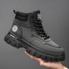 Botas Martin de Caña Alta para Hombre Otoño/Invierno 2025 Suela Gruesa Aumento de Altura Impermeables Versátiles Modernas Botas de Trabajo Botines