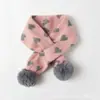 Bufanda infantil Babamama invierno gruesa cálida jacquard encantadora dulce bufanda bufanda engrosada para bebé niña bufanda