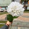 Comercio exterior nuevo cabezal único otoño color hortensia fabricantes extra grande rama única hortensia francesa azul verdoso oscuro decoración salón de bodas
