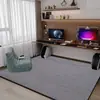 Tapete para Sala de Estudo, À Prova de Som e Espessado, Tapete de Chão para Cadeira Giratória de Sala de Jogos, Proteção de Chão Antiderrapante Redutora de Ruído para Quarto, Tapete Personalizável
