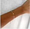 Collar de cruz simple y exquisito de Amazon transfronterizo para mujer, collar de perlas barrocas de imitación de una sola capa hecho a mano para mujer