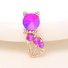 Accesorios para Funda de Teléfono de Gato con Piedras Preciosas Estilo Coreano, Zuecos, Accesorios para el Cabello, Adornos DIY, Materiales de Pedrería Flor de Corazón de Cristal