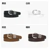 Cinturón para Mujer Piel PU Simple Negro Moderno Decorativo Versátil con Vestidos Jeans Cinturón de Cuero