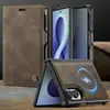 Adecuado para Samsung Galaxy Z Fold8: una funda tipo cartera con ranuras para tarjetas, cierre magnético y un soporte de carga inalámbrica 2 en 1