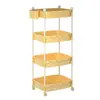 Carrito Estante para Snacks Estante de Almacenamiento Multifuncional para Sala de Estar Múltiples Niveles Móvil Almacenamiento de Juguetes para Niños Gran Capacidad