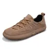 Zapatos de hombre de talla grande transfronterizos, nuevos estilos de primavera/otoño, zapatillas deportivas casuales para exteriores, antideslizantes, resistentes al desgaste, de suela gruesa, adecuados para el trabajo, seguridad industrial y uso moderno