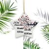 Colgante Cerámico Navideño 2024 Transfronterizo Amazon Colgante Redondo para Colgar Adornos para Árbol de Navidad DIY Accesorios