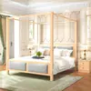 Cama con dosel, Cama de madera maciza, Muebles clásicos, Cama con respaldo suave, Cama con dosel estilo antiguo Ming y Qing, Muebles para casa de huéspedes, Cama de posada