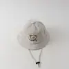 Chapéu de pescador para bebê primavera e outono fofo bebê super fofo chapéu de urso meninos e meninas viagem proteção solar chapéu balde versátil