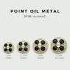 Botão de Metal Decorativo Estilo Francês Flor de Trevo de Quatro Folhas Vazado para Suéter, Conjunto, Casaco Longo, Jaqueta