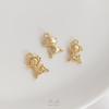 Pacote 14K Pingente Cor Ouro Real Gato Palma Pingente Gato da Sorte Pingente Astronauta Veado Lua Pingente para Pulseira DIY Joia Pingente