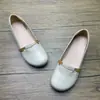 Zapatos Individuales Nuevos Retro de Piel Suave con Boca Poco Profunda para Mujer, de Suela Plana, Suela Suave, Cómodos Slip-On, Zapatos Pequeños de Piel, Zapatos Casuales