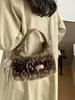 Bolsas de Peluche al por Mayor para Otoño e Invierno Bolsos de Piel Sintética de Visón Moda Coreana Bolsos Cruzados Bolsos de Hombro Bolsos de Mano de Moda