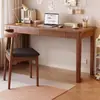 Escritorio de Madera Maciza Nórdico para el Hogar, Escritorio Simple para Computadora, Sala de Estudio, Escritorio Minimalista de Oficina, Banco de Trabajo, Escritorio de Estudio para Dormitorio, Escritorio para Escribir
