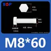 Varilla de Extensión para Tornillo M3M4M5M6M8M10M12 Plástico de Nylon Aislante Retardante de Llama Exterior Hexagonal