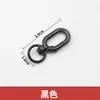 Llavero pintado color macarrón anillo de resorte de aleación hebilla de puerta figura de muñeca con cuentas hebilla de ocho colgante piezas de accesorio DIY