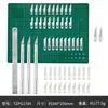 Juego de Cuchillos para Grabar, Cuchillo Artesanal para Grabar, Cuchillo para Aficiones, Navaja de Bolsillo con Varilla de Metal, Cuchillo para Tallar Modelos de Corte de Papel para Sellos de Goma