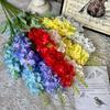 Flor de Hirundo Artificial de 3 Pétalas Produto Acabado, Flor de Seda Artificial para Decoração de Casamento, Flor de Plástico com Acabamento de Alto Padrão para Arranjos de Casamento