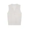 Top de Mujer Wanwei Estilo Retro Old Money 2026 Verano Nuevo Chaleco Texturizado Cuello Polo Y6795